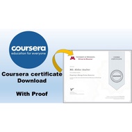 Coursera Certificate Service ( We attend the course, you get the license )