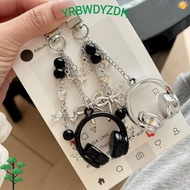 CRBWDK Headphone Charms, Y2K Bag Decoration Music Headphone Bag Charms, Hanging Phone Strap