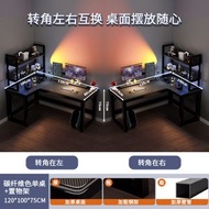 Others - 轉角電腦桌 電競雙人臺式家用拐角式書桌 書架組合臥室L型辦公桌子（快遞送貨上門）（平行進口）