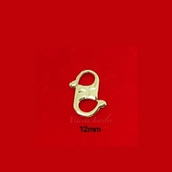 [VJ] 12mm “S Hook” Accessories 999.9 Gold Plated 12mm S Hook {24K Emas Korea Cangkuk S }
