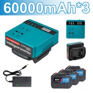 【สินค้าสปอต+COD】XumTom New 2025 เครื่องแปลงไฟ 200W ไร้สาย DC 21v To 220v Inverter (2USB+1typec)สําหร