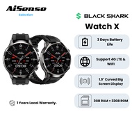 Black Shark Watch X | 4G Android Smartwatch | 1.9" HD Curved Screen | WiFi & App Download | 72H Batt