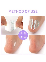 （100片）透氣防水PU膜材料的貼腳跟貼紙，防止腳皮磨損和防水