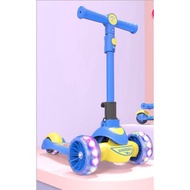 Kids Scooter With 3 Big Light-flashing Wheels. New Premium Model. Foldable &amp; Handle Height Adjustable. Singapore Seller.