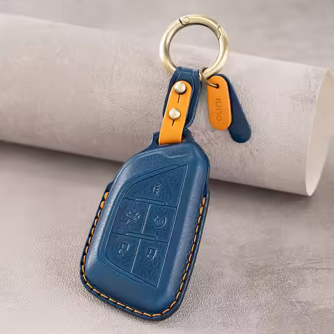 Genuine leather Protector For Cadillac CT4 CT5 XT4 XT5 CT6 XT6 Escalade ESV SRX STS XTS XT4 Key Case