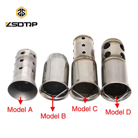 ZSDTRP Refit Motorcycle Exhaust Pipe Catalyst DB Killer Muffler Removable Silencer Escapes for AK SC