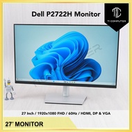 Dell P2722H 27 Inch Widescreen IPS 1080P FHD VGA DP HDMI Refurbished Monitor