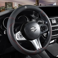 38CM Diameter Micro Fiber Leather Steering Wheel Cover for Suzuki Swift Alto Jimny Vitara Ertiga APV