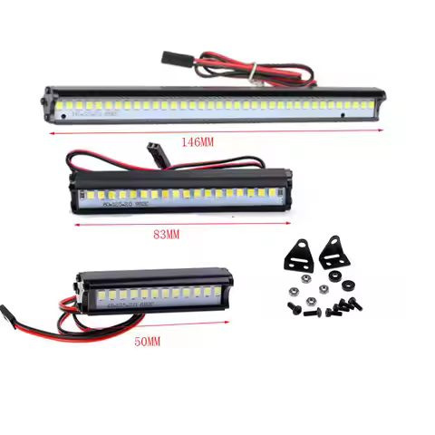 50mm 83mm Rc Car Led Light Bar Leds Lamp 1:10 Rc Car Part For Traxxas Trx4 90046 Scx10 Bright Led Li
