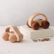 Wood Push Car for Toddler Baby Grip Toy Car Gifts for Boys and GirlsPush and Pull Toy Car