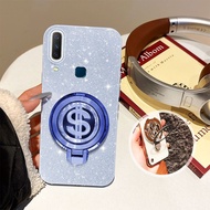 YBD Phone Case For Vivo Y17 Y15 Y12 Y12i Y11 2019 1902 1906 1901 Rotating USD Bracket Glitter Hard S