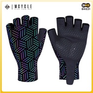 MCYCLE MS009 Cycling Bike Bicycle Rainbow Reflective Half Finger Glove (Size S to 2XL)