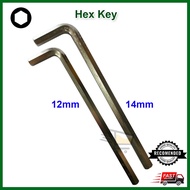 Quality Guarantee Hexagon L-Style Bar Allen Wrenches Allen Key CR-V Chrome Vanadium 12mm 14mm
