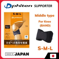 Phiten Japan Metax Knee Support, BAND Middle Type, size S, M, L