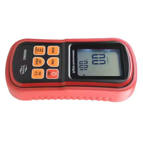 Anemometer Wind Speed Meter Air Volume Temp MAX/MIN Backlight Rechargeable HVAC Outdoor Tool Holdpea