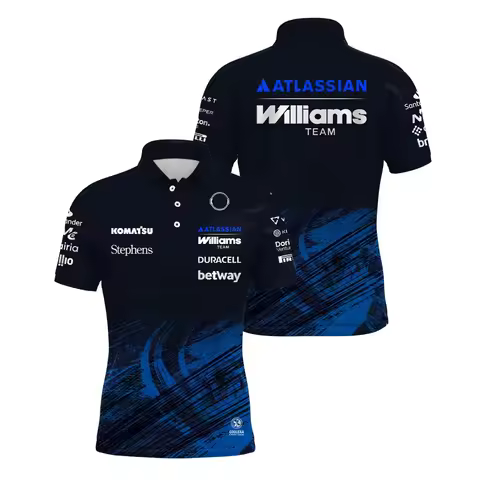 2026 New Williams Racing Polo Shirt Carlos Sainz 55 Alex Albon 23 Outdoor Sports Quick Dry T-shirt M