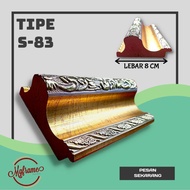 TYPE S 83 PICTURE BAR 1 M LENGTH CEILING/ PVC LINE/ PROFILE PLATE