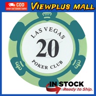 Poker Chip Coin Koin Set 10pcs Plastic Blackjack Baccarat Casino Koin Texas Poker Chips Tournament H