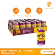 MALTA Malt Drink Can (24 x 320ml) [ Non Alcoholic - Vegan Friendly ]