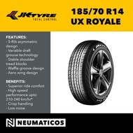 JK Tyre 185/70 R14 4PR UX Royale Passenger Car Radial (PCR) Tubeless Tires, Made in India