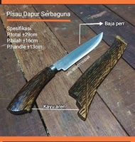 Badik asli bugis / pisau badik baja asli tajam / pisau tajam super baja / Promo Badik Ukir Pendek Golok Sembelih Rasamala Baja Per  MF