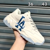 New M L B NY Korea Style รองเท้าผ้าใบ Sz.36-43 Eu พร้อมส่ง ส้นหนา ใส่สบาย พื้นนุ่ม 99B106