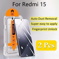 2 Pcs For Redmi 15 4G HD Tempered Glass Screen Protector For Redmi A5 A3 15C 14C 15 4G 5G Suitable F