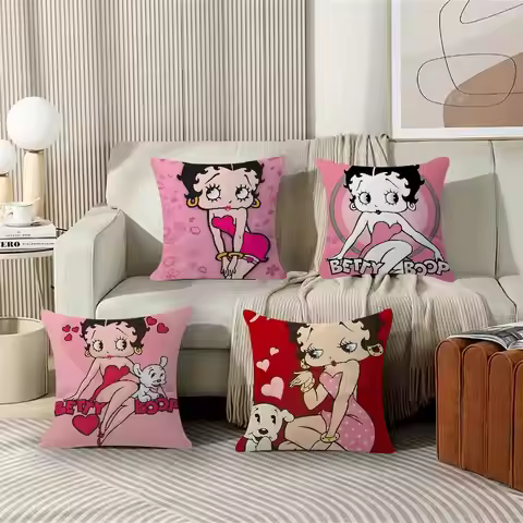 Pretty Cartoon B-Betty B-boop Pillow Gift Home Office Decoration Bedroom Sofa Car Cushion Cover Case