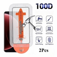 2Pcs One-click Dust free Tempered Glass For Realme GT 7 7T C75 C71 C73 C75X 14T 14 Easy Install Scre