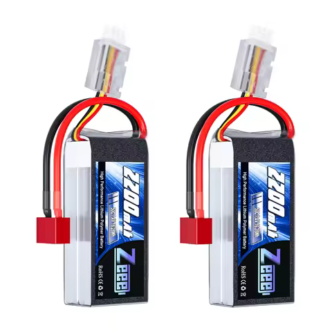 Zeee 2S 2200mAh Shorty RC Lipo Battery 7.4V 50C T/XT60 Plug Softcase RC Car Truck Buggy FPV Drone He