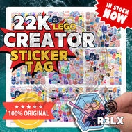 【VP League】CREATOR 22K LEGO CARTOON DRINKS STICKERS 2.5CM - 8.5CM RELX LABELS STATIONERY 100PCS DISP