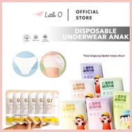 KATUN LITTLE O Disposable Underwear for Women and Men 100% Cotton Material Disposable Pants Children