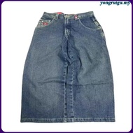 wide leg jeans baggy jeans men y2k y2k jeans E-commerce Y2K Harajuku Loose Jeans Men JNCO Retro Hip-