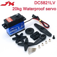 JX Servo DC5821LV 21KG เกียร์โลหะเต็มรูปแบบกันน้ำสำหรับ1/8 1/10ขนาดรถตีนตะขาบรถ RC สำหรับ TRAXXAS RC