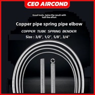 CEOapt Copper Tube Bender Inner Spring Tube Bender 3/8" 1/2" 5/8" 3/4" Cooper Pipe Aircond R32 R22 R
