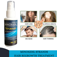 ORIGINAL Minoxidil Strands 6% Hair Regrowth Treatment, Hair Grower Beard, Grower for Men & Women (60