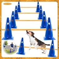 [Bvdfgk] Dog Agility Hurdle Cone Set Cone and Pole Field Warning Rod Soccer Agility Pole