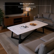 ชุดโซฟาหนังสำนักงานทันสมัยพร้อมโต๊ะกาแฟ 3+2+1 การผสมผสาน การออกแบบหรูหราสำหรับส่วนต้อนรับและอพาร์ตเม