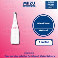 Evian Sparkling Mineral Water Glass 12x750ml