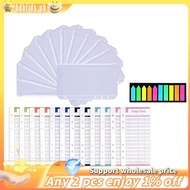 A6 Binder Pockets 12Pcs Binder Pockets Budget Planner Clear PVC 6 Holes Pockets for Notebook Planner