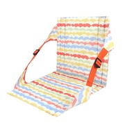 彩色波浪防潑水靠背坐墊 沙灘墊 海灘墊 合式椅墊