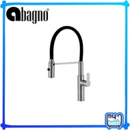 Abagno SHM-178F-SS S/lever kitchen sink mixer with flexible spout &amp;  double spray