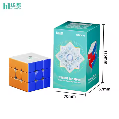New MoYu 3x3 HuaMeng TG V2 Version 3x3x3 Cube 8M Maglev Ball-Core UV 3X3 Magnetic Magic Speed Cube F