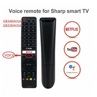 NEW Original GB346WJSA GB326WJSA  for SHARP TV Remote control with Voice Fernbedienung netflix and Y