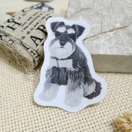 雪納瑞-防水貼紙(1入)-雨晴