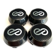 4pc 60/64/65/68/69mm Enkei Plaid Shading Sticker Car Wheel Centre Sport Rim Cap Fit for Enkei Wheel