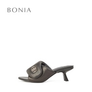 Bonia Black Fiona Heeled Sandals | Kasut Sandal