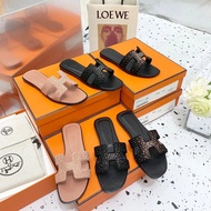 *** Daigou Level Hermes Hermes Oran Classic Diamond Surface Slippers