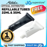 Matador 22ML 35ML 2-Pack Refillable Toothbrush Tubes Max 2 Weeks Volume for Travel Outdoor Equipment