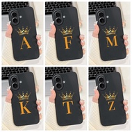 For iPhone 17 17Pro 17Air Cover For iPhone 17 Pro Max Case Silicone Luxury Fashion A-Z Letters Cool 
